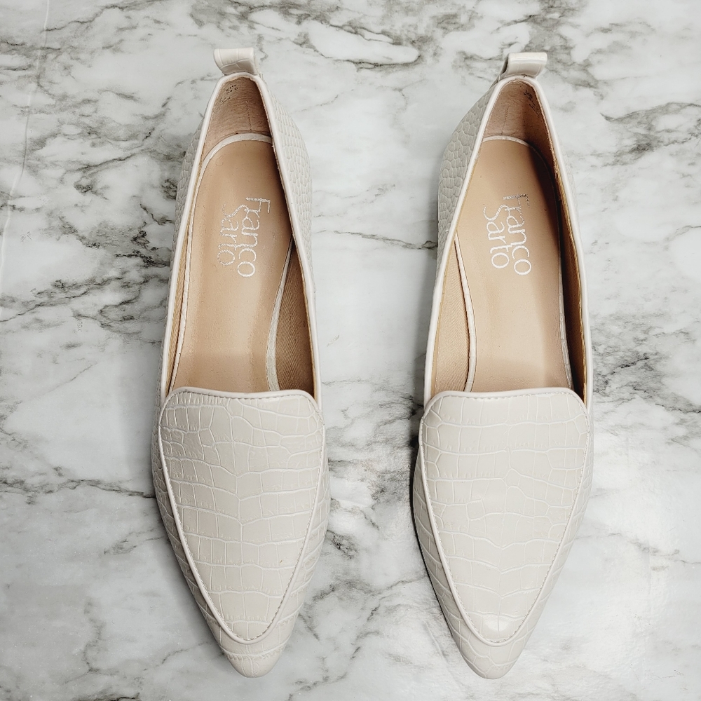 Franco Sarto Studio Pointed Toe Leather Loafer